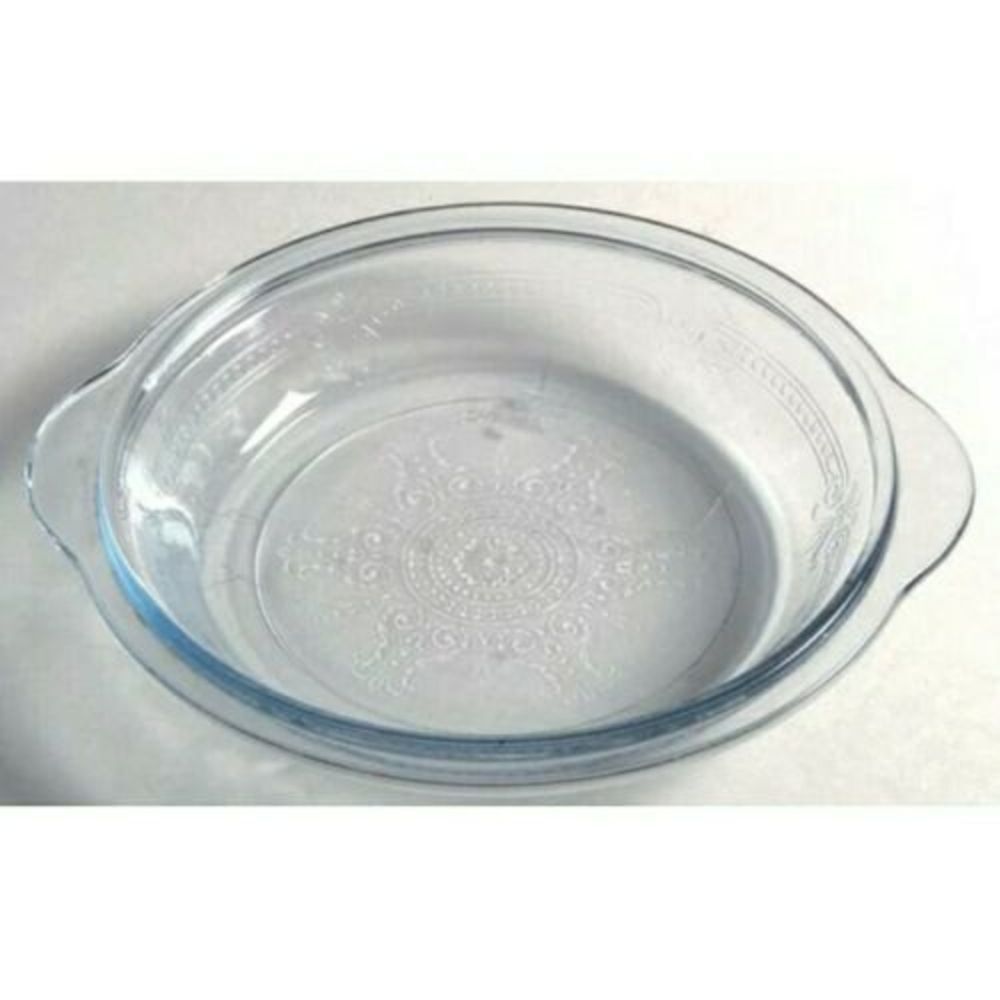 Philbe Sapphire Blue Casserole Lid Pie Plate Round Handle Ovenware